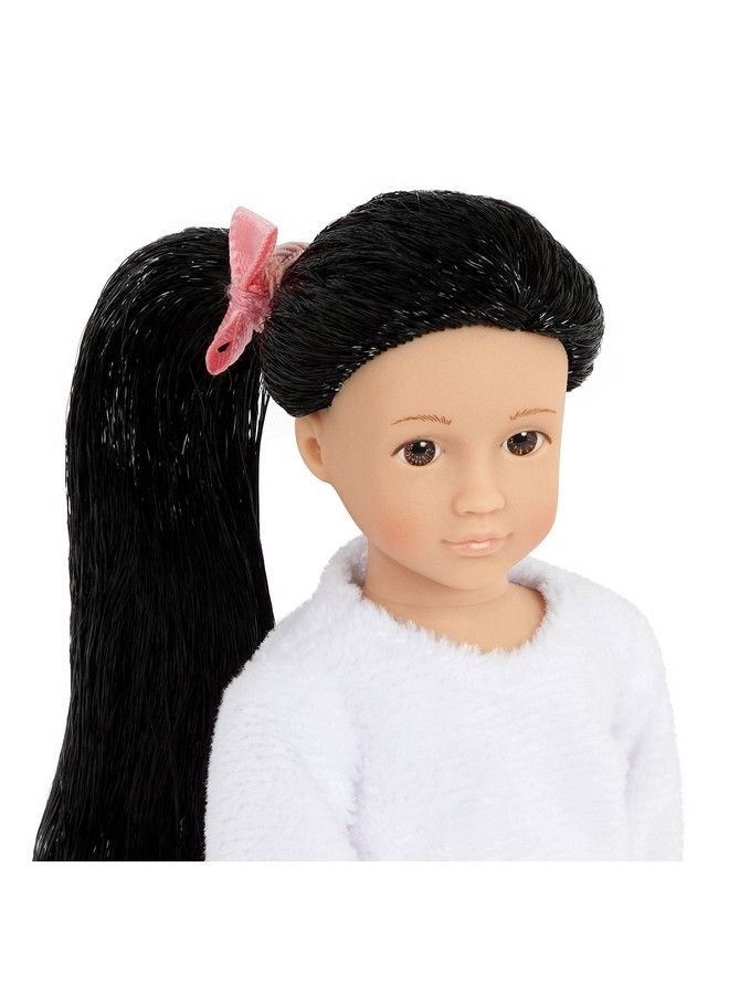 LORI Dolls Yuni’S Cozy Sofa Set Mini Doll & Toy Living Room Furniture 6Inch Doll & Dollhouse Accessories Sofa Pouffe Table Rug Pillows Play Set For Kids 3 Years + - Image 3