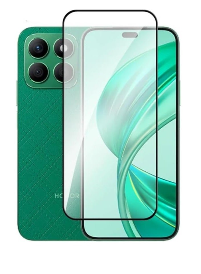 5D Full Glass Screen Protector For Honor X8B 5D. Black Frame - Image 1