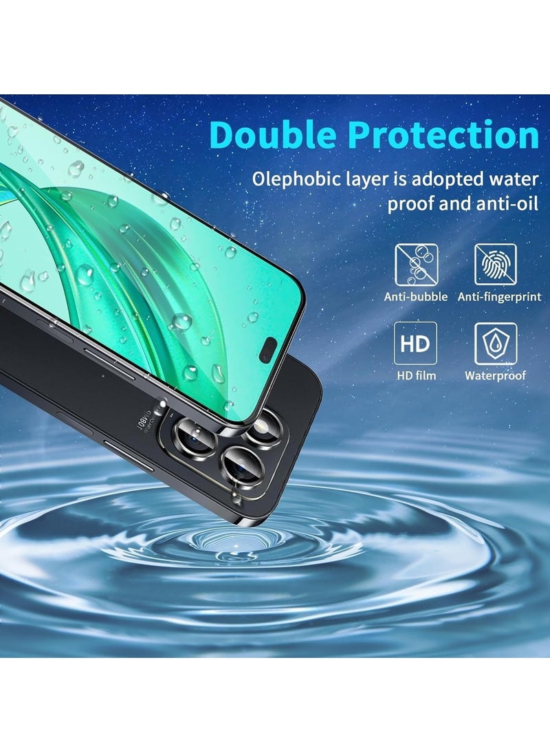 5D Full Glass Screen Protector For Honor X8B 5D. Black Frame - Image 4