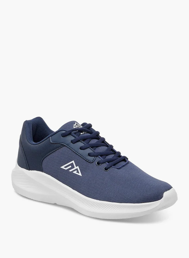 شو اكسبرس Textured Sports Shoes with Lace-Up Closure