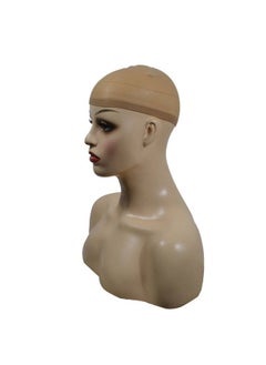 3 Piece Elastic Wig Caps Nylon Neutral Nude Beige Black Mesh