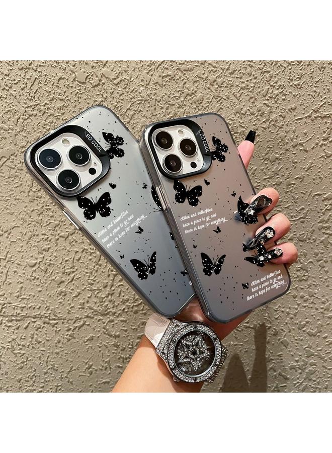 اس-توب جراب لهاتف iPhone 15 Pro Max مطلي باللون الفضي، جراب هجين من مادة TPU - Image 3