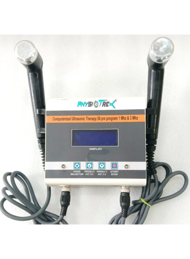 PHYSIOTREX جهاز PHYSIOTREX® المتطور للعلاج بالموجات فوق الصوتية للجسم (بترددي 1 ميجاهرتز و3 ميجاهرتز) مع شاشة LCD – معدات احترافية للعلاج الطبيعي والتدليك. - Image 1