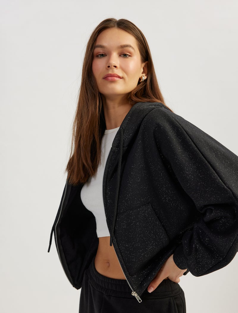 KOTON Crop Sweatshirt - Image 2