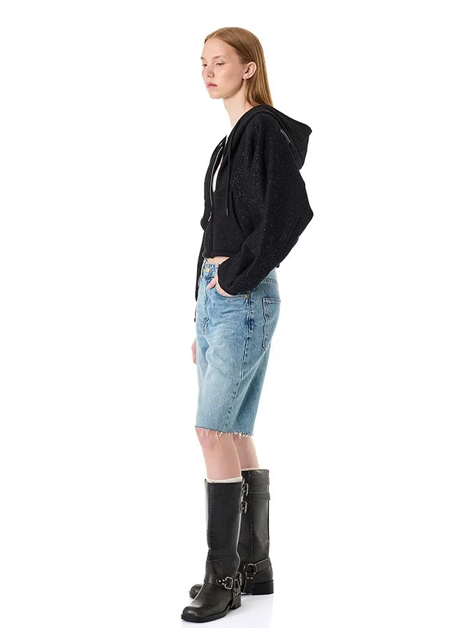 Koton  Textured Cropped Jacket for Women | Best Price UAE