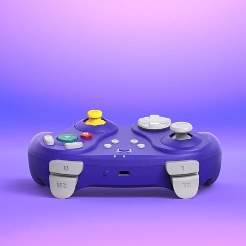 NYXI Warrior GameCube Controller for Switch/Switch 2/NGC/Wii/PC, Wireless Switch Pro Controller with Hall Effect Joysticks/Trigger, Mechanical Switch A/B/X/Y, HD Rumble, 6-Axis Gyro,Programmable - Image 5