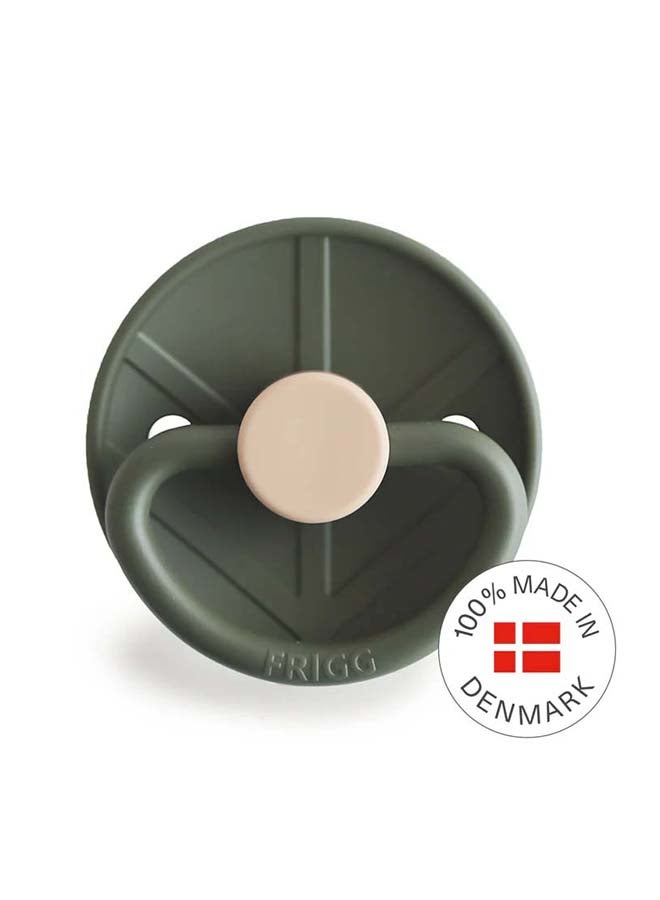FRIGG Little Viking Silicone Baby Pacifier 6-18M 1-Pack Ragnar Olive - Size 2