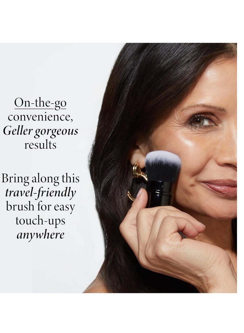 LAURA GELLER LAURA GELLER NEW YORK Retractable Airbrush Kabuki Brush for All Face Makeup & Foundation for Liquid, Cream and Powder Face Makeup With Aluminum Handle - Image 3