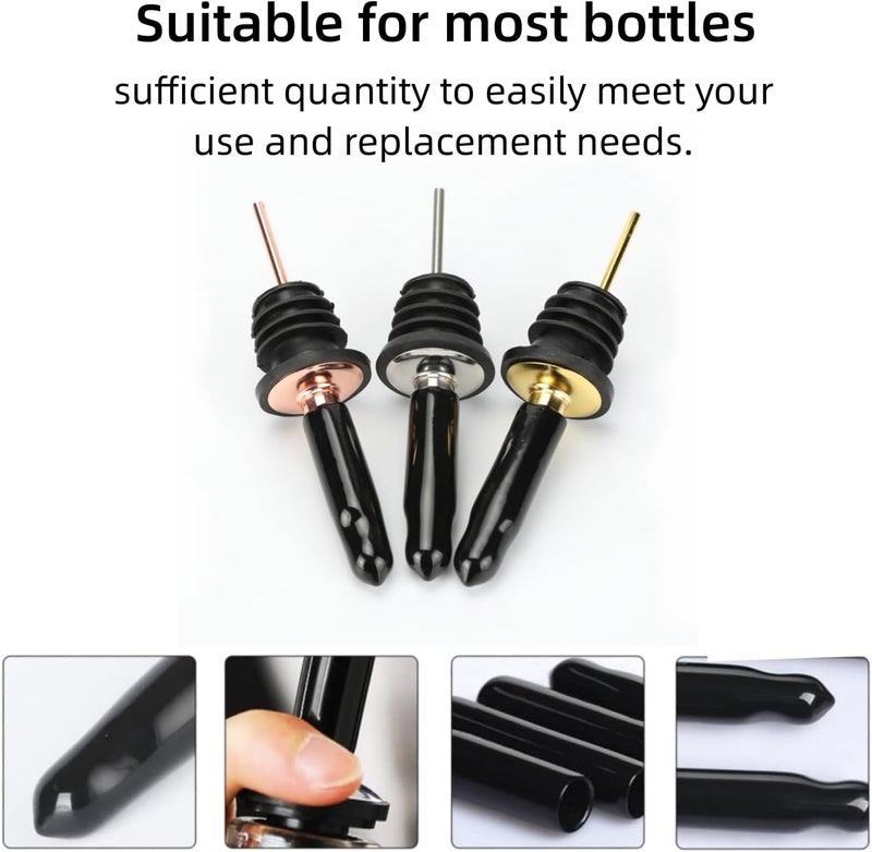 LEGERM New Designed Liquor Pour Spouts Covers- 10 Pcs Plastic Bottle Pourer Cover Dust Caps (Not Include Pour Spout) - Image 5