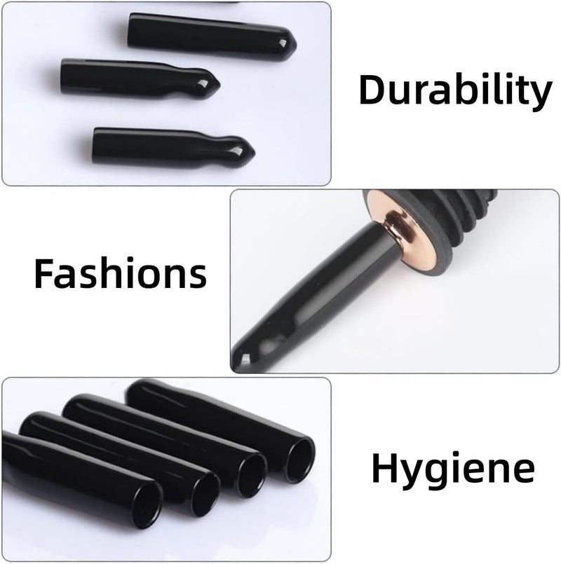 LEGERM New Designed Liquor Pour Spouts Covers- 10 Pcs Plastic Bottle Pourer Cover Dust Caps (Not Include Pour Spout) - Image 3