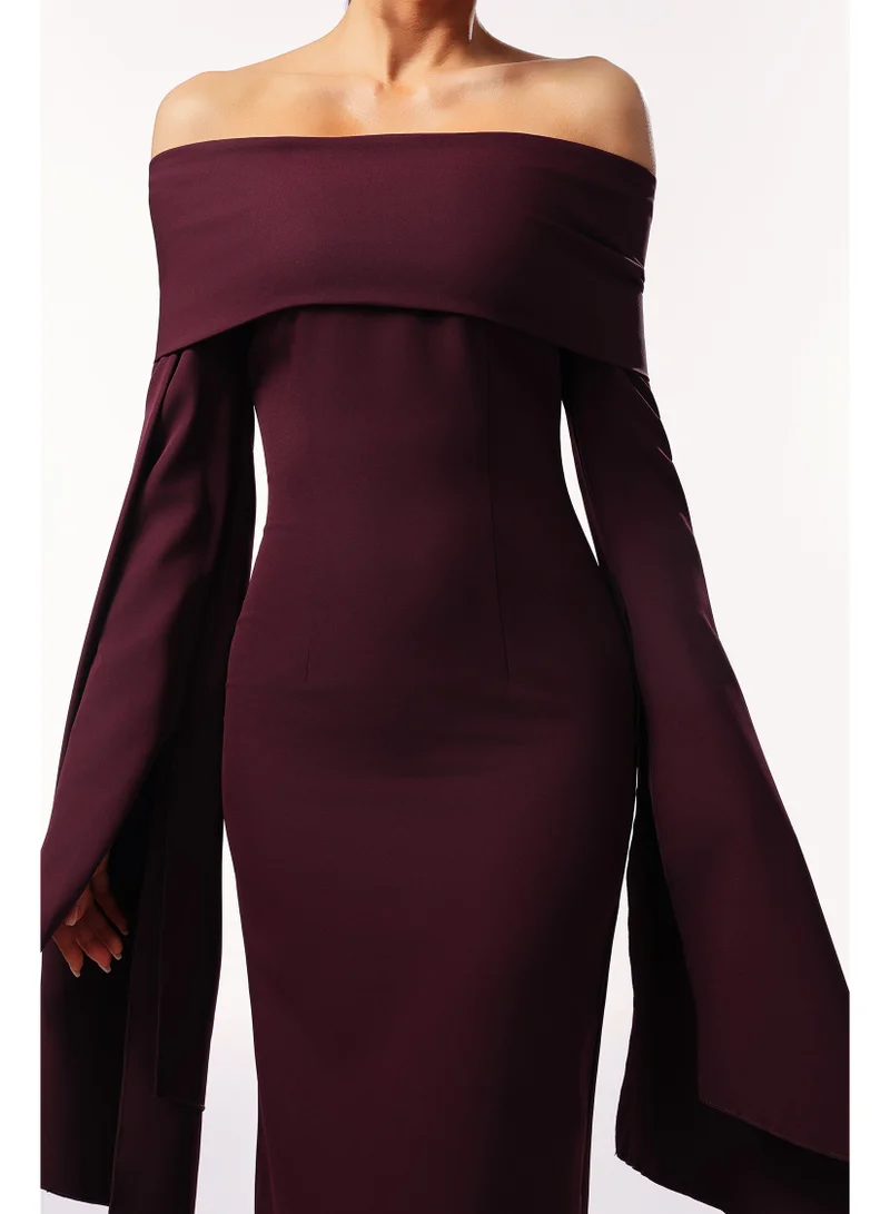 Bella Barnett Zaria Off The Shoulder Long Sleeves Maxi Dress