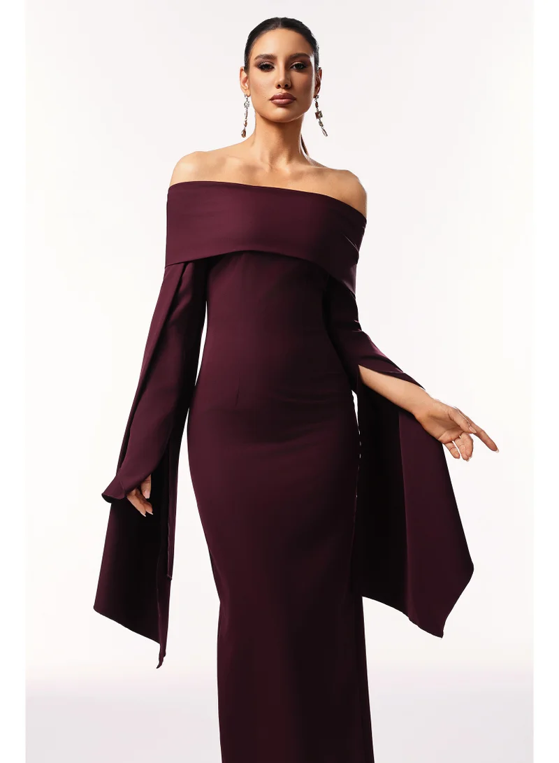Bella Barnett Zaria Off The Shoulder Long Sleeves Maxi Dress