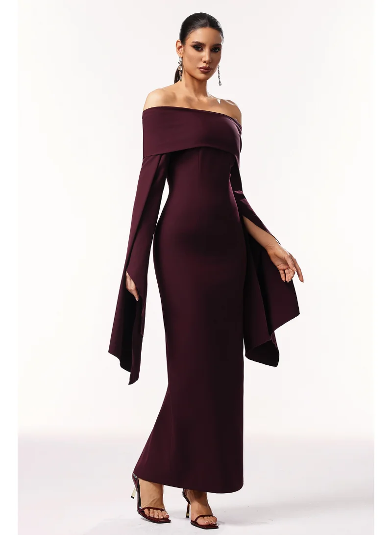 Bella Barnett Zaria Off The Shoulder Long Sleeves Maxi Dress
