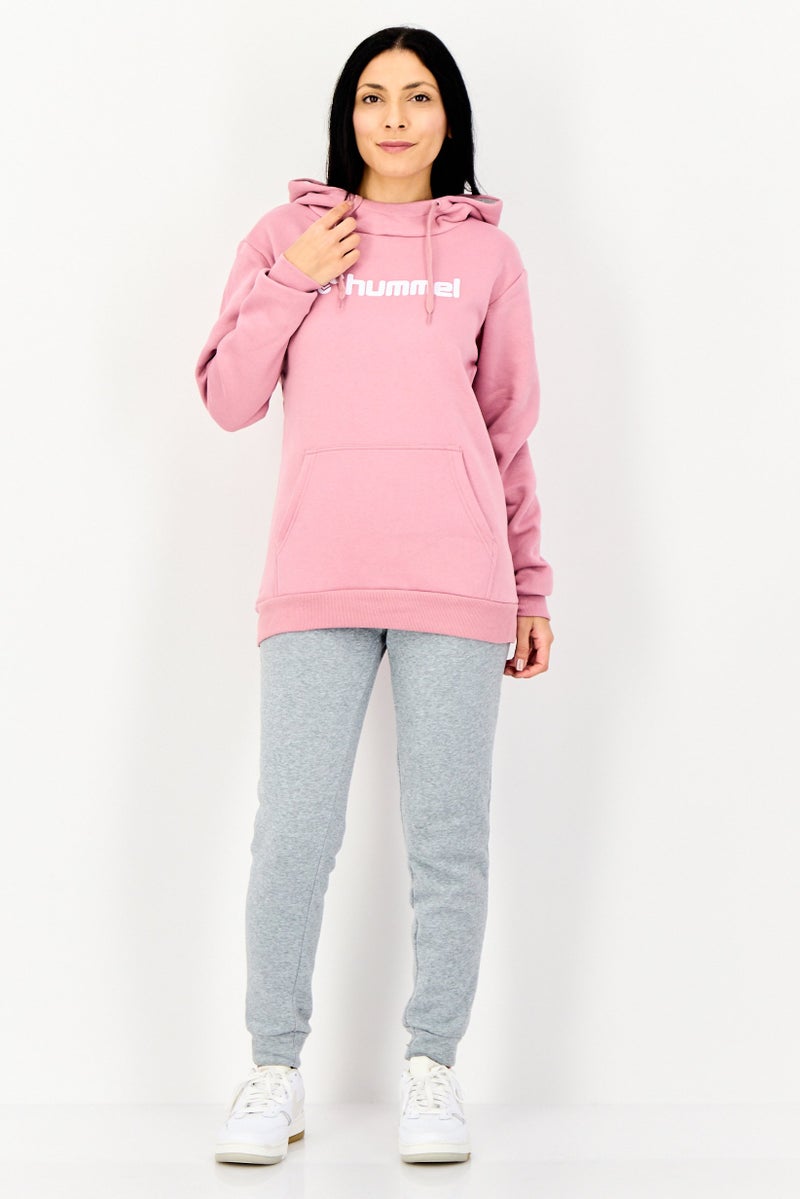 Hummel Women Sportswear Fit Long Sleeve Outdoor Sweatshirt, Mauve - Image 4