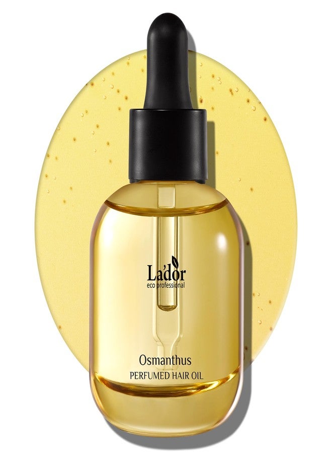 لادور زيت عطري للشعر من لادور للشعر الجاف والتالف - مضاد للتجعد، مغذي، معطر، زيت لامع، سيروم، بلسم يُترك على الشعر، يثبت التجعيدات والتموجات، خالٍ من الكبريتات والبارابين، 30 مل، 03 أوسمانثوس، عناية كورية بالشعر - Image 1