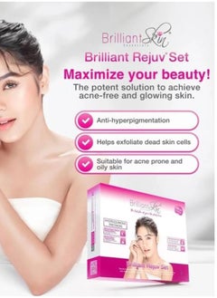 Brilliant Skin Brilliant Rejuv Skincare Set - Dark Spot Corrector & Anti-Acne Treatment - Helps Brighten Dull Skin & Smooth Texture - Complete Facial Care Kit  - Image 4