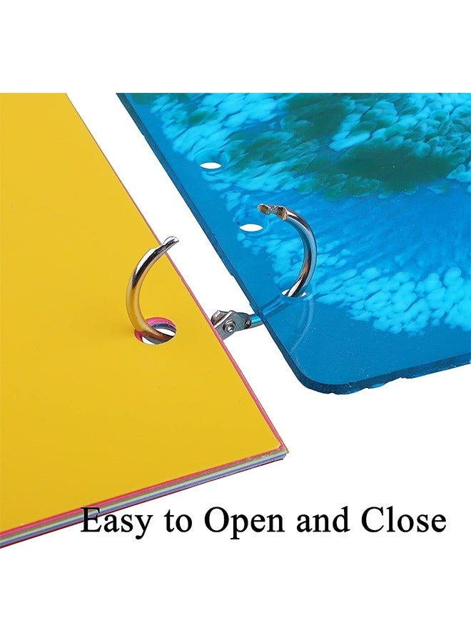 Ant 30 Piece Loose Leaf Binder Rings 25mm, Metal Book Rings for Index Cards, Loose Leaf Binder Rings for Paper Notebooks Office - Image 4