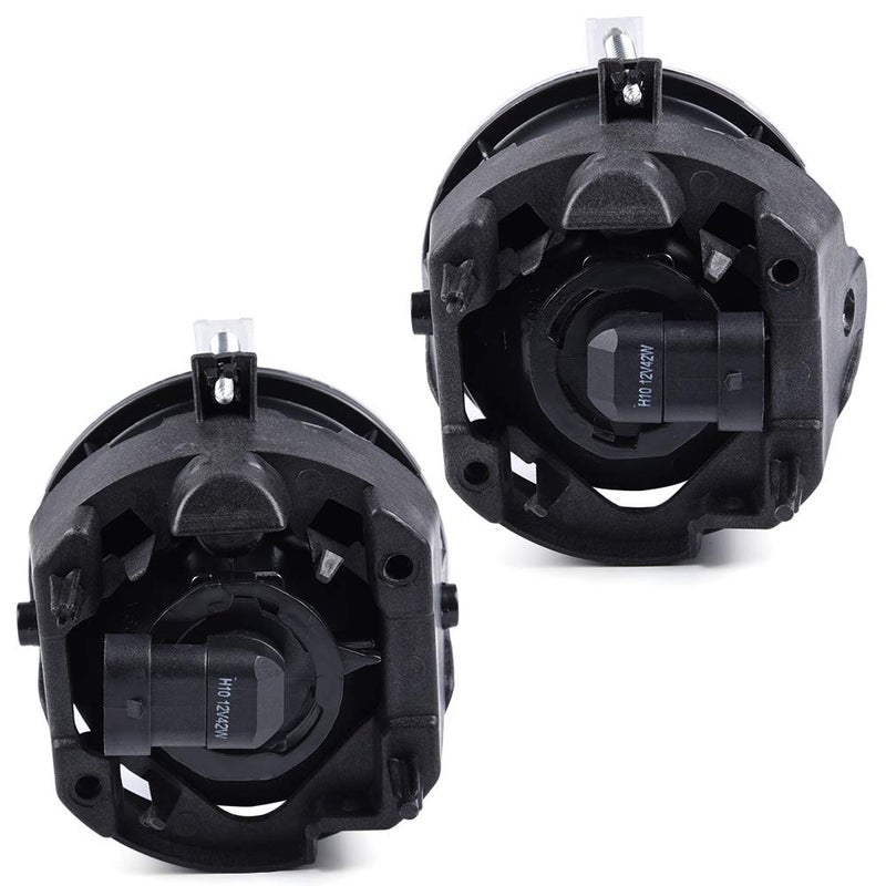 PIT66 Front Bumper Fog Lights Assembly Compatible with 2006-2009 Dodge Charger/Fit 2008-2010 Dodge Challenger with Bulbs Left/Right Bumper Driving Fog Lamps Clear Lens - Image 2