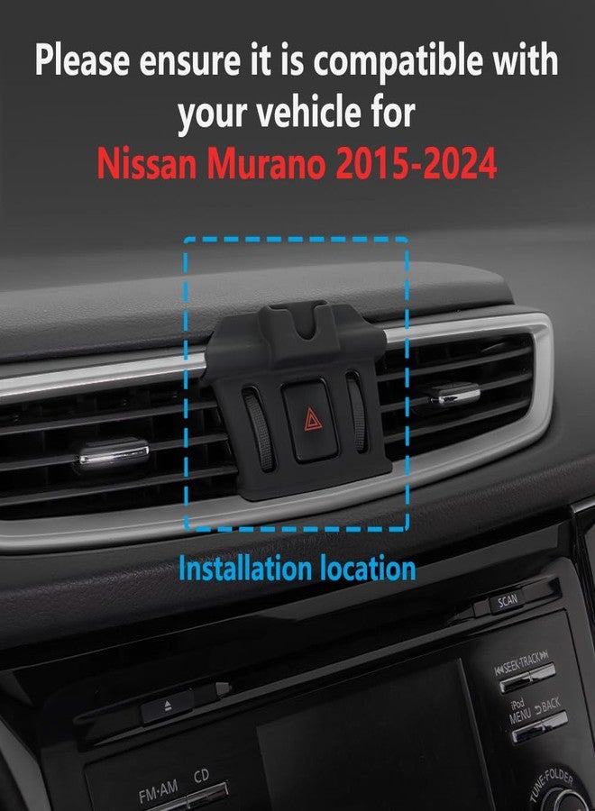 Zchan Car Phone Holder Mount for Nissan Murano 2015-2024 Car Accessories Car Mount 360°Rotation for Car Phone Holder Magnetic Hands Free Compatible with iPhone Samsung Smartphones - Image 3
