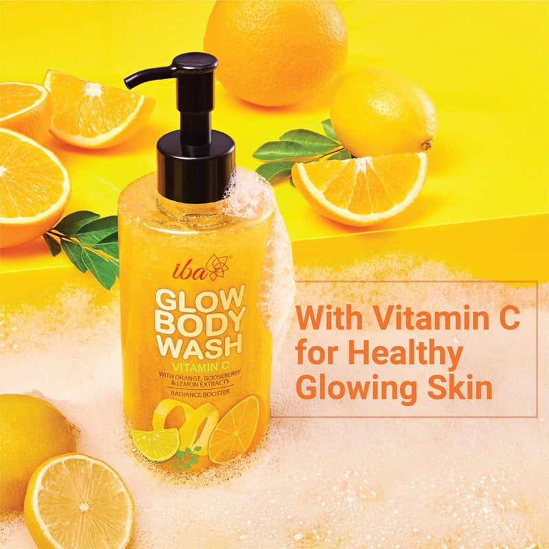 Iba Vitamin C Glow Body Wash No Parabens No Sulfates For Cleansed Glowing Skin Halal Certified Vegan 320ml - Image 3