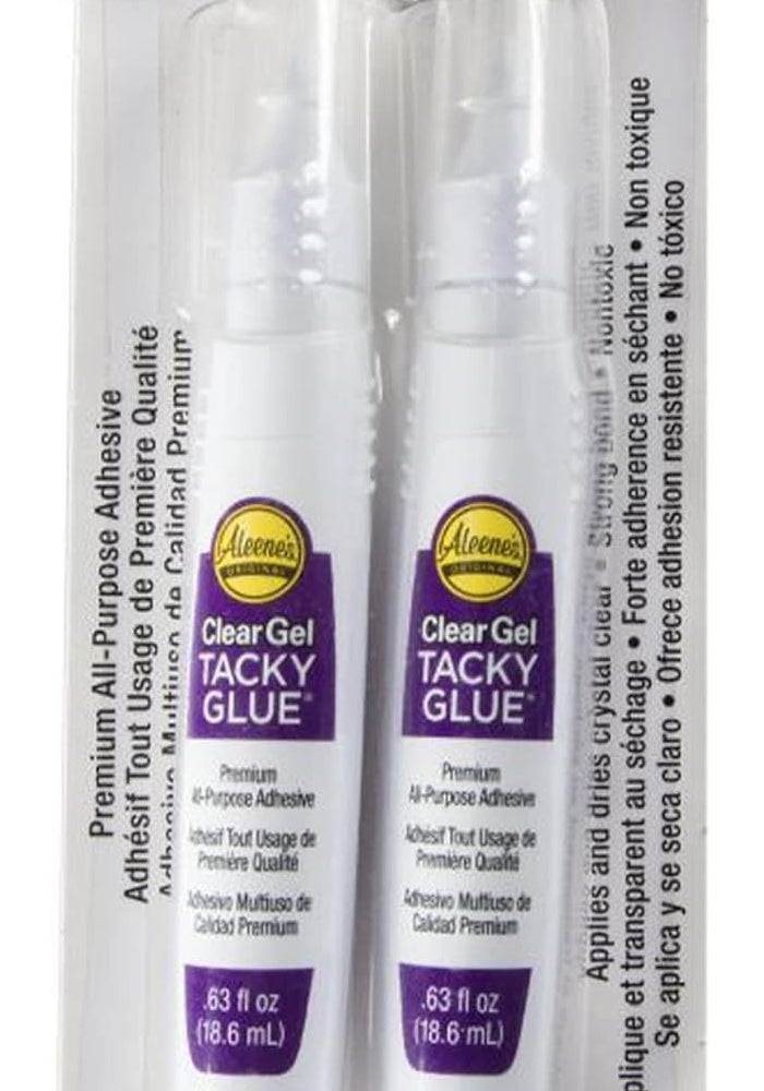 Aleene's Clear Gel Tacky Glue 2-Pack Pens - 0.63 fl oz Each - Image 1