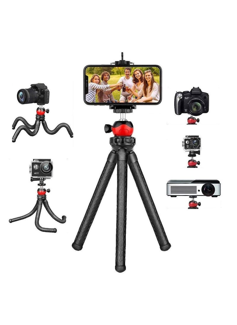 ELTRAZONE Flexible Gorillapod Tripod with 360° Rotating Ball Head Tripod for All DSLR Cameras(Max Load 1.5 kgs) & Mobile Phones + Free Heavy Duty Mobile Holder  - Image 2