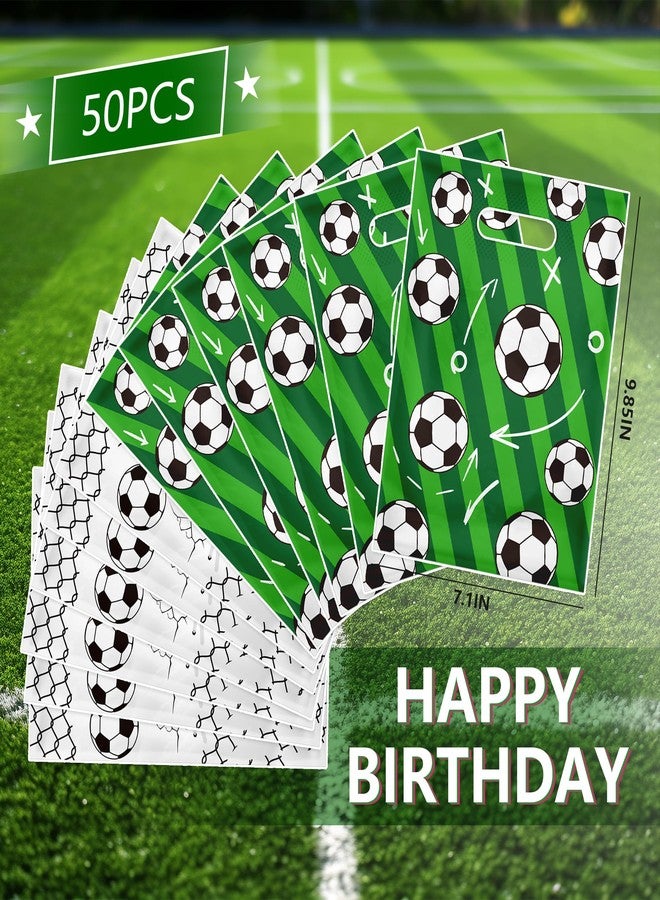 Animsco Soccer Goodie Bags 50Pcs Soccer Treat Candy Bags Plastic Party Favor Bags for Soccer Bag Soccer Theme Gift Bag Football Party Supplies Birthday Party Decorations - Image 4