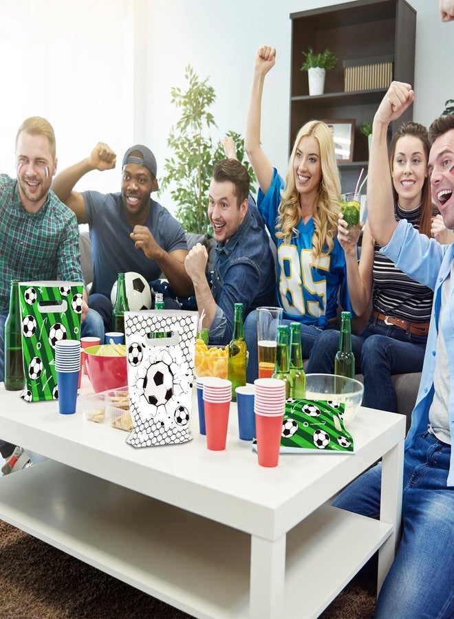 Animsco Soccer Goodie Bags 50Pcs Soccer Treat Candy Bags Plastic Party Favor Bags for Soccer Bag Soccer Theme Gift Bag Football Party Supplies Birthday Party Decorations - Image 3