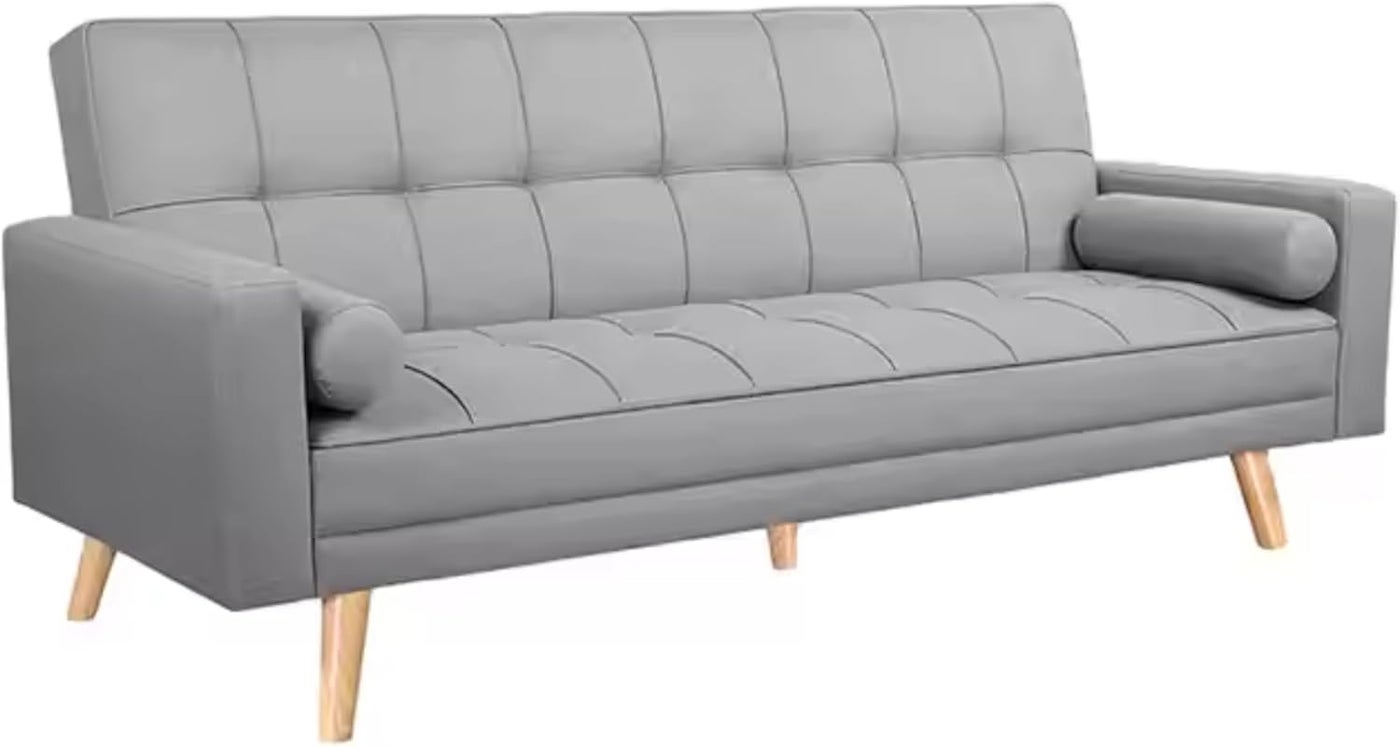 Fabric Three-Fold Sofa Bed - Modern Convertible Sofa Bed, Foldable, Space-Saving Design for Home, Office, Hotel, or Apartment, Multi-Purpose Living Room Furniture