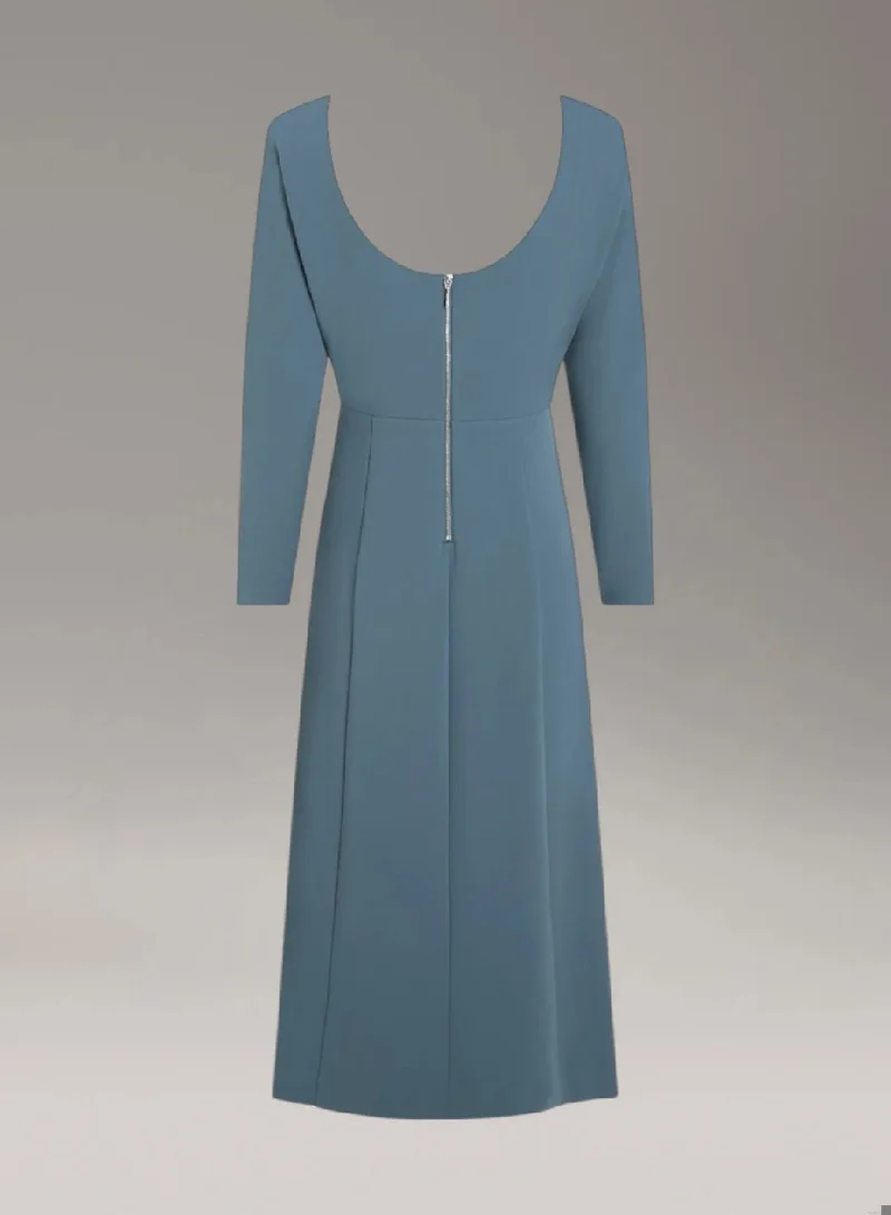 CALVIN KLEIN Scuba Crepe Midi Dress