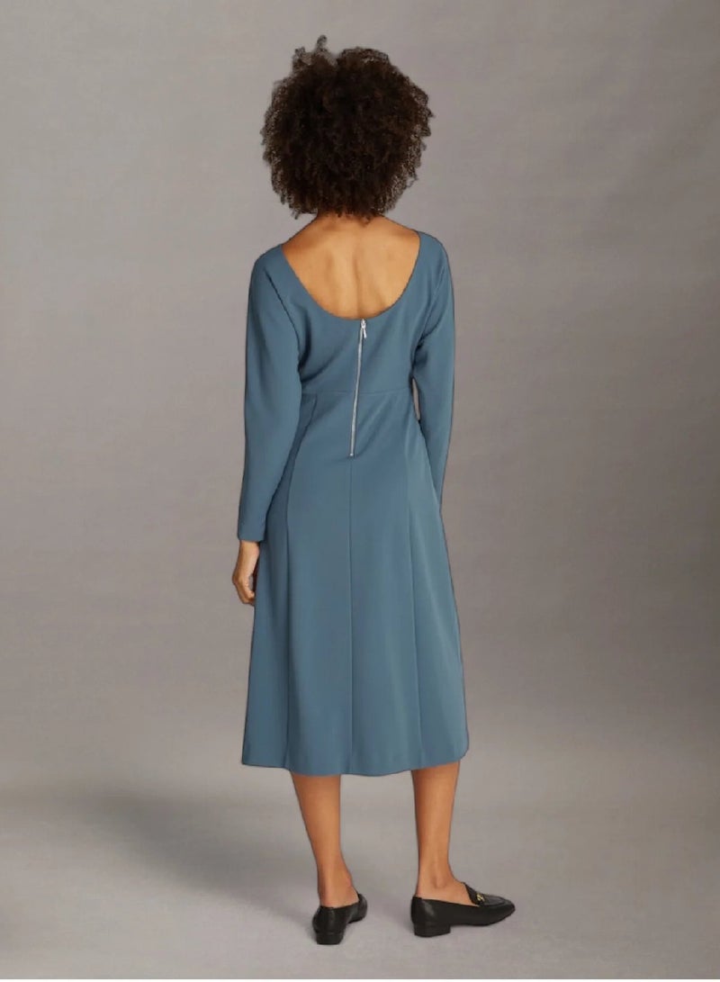 CALVIN KLEIN Scuba Crepe Midi Dress - Image 2