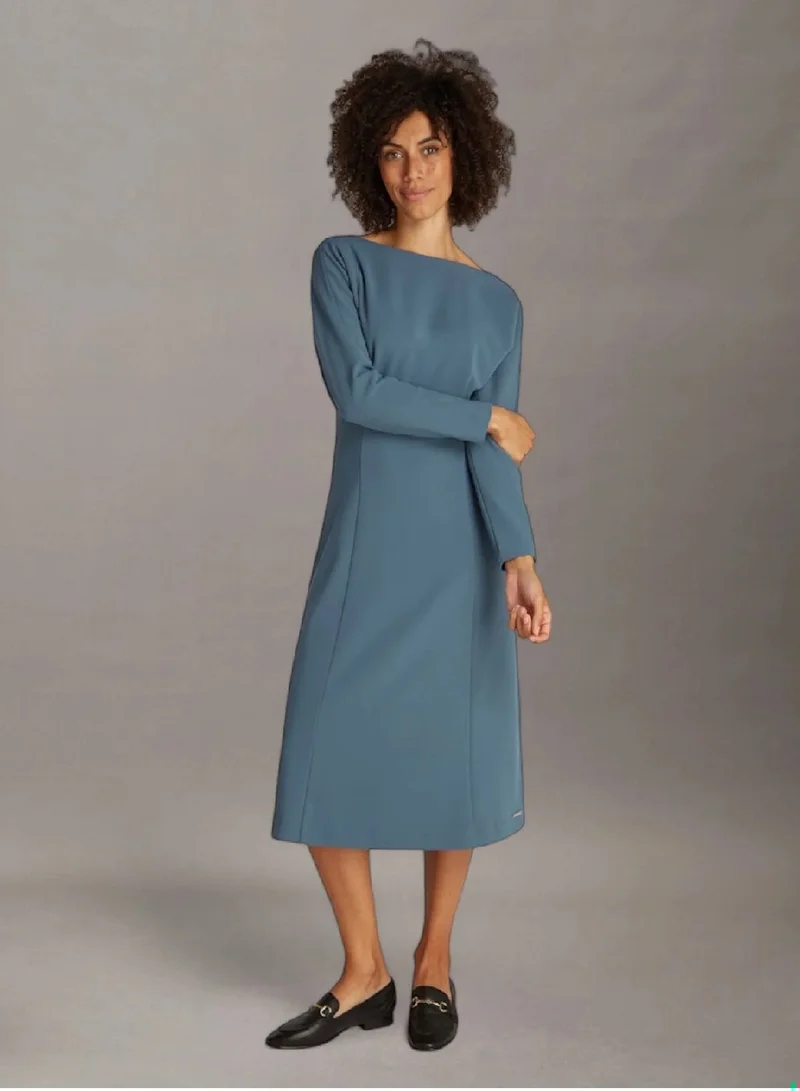 CALVIN KLEIN Scuba Crepe Midi Dress