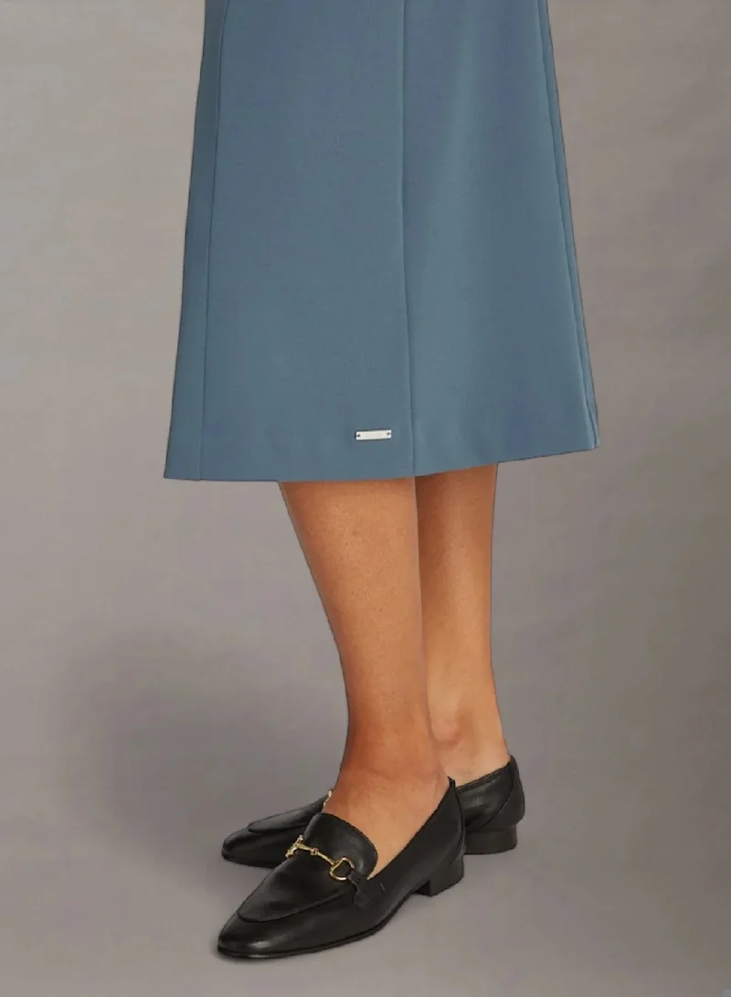 CALVIN KLEIN Scuba Crepe Midi Dress