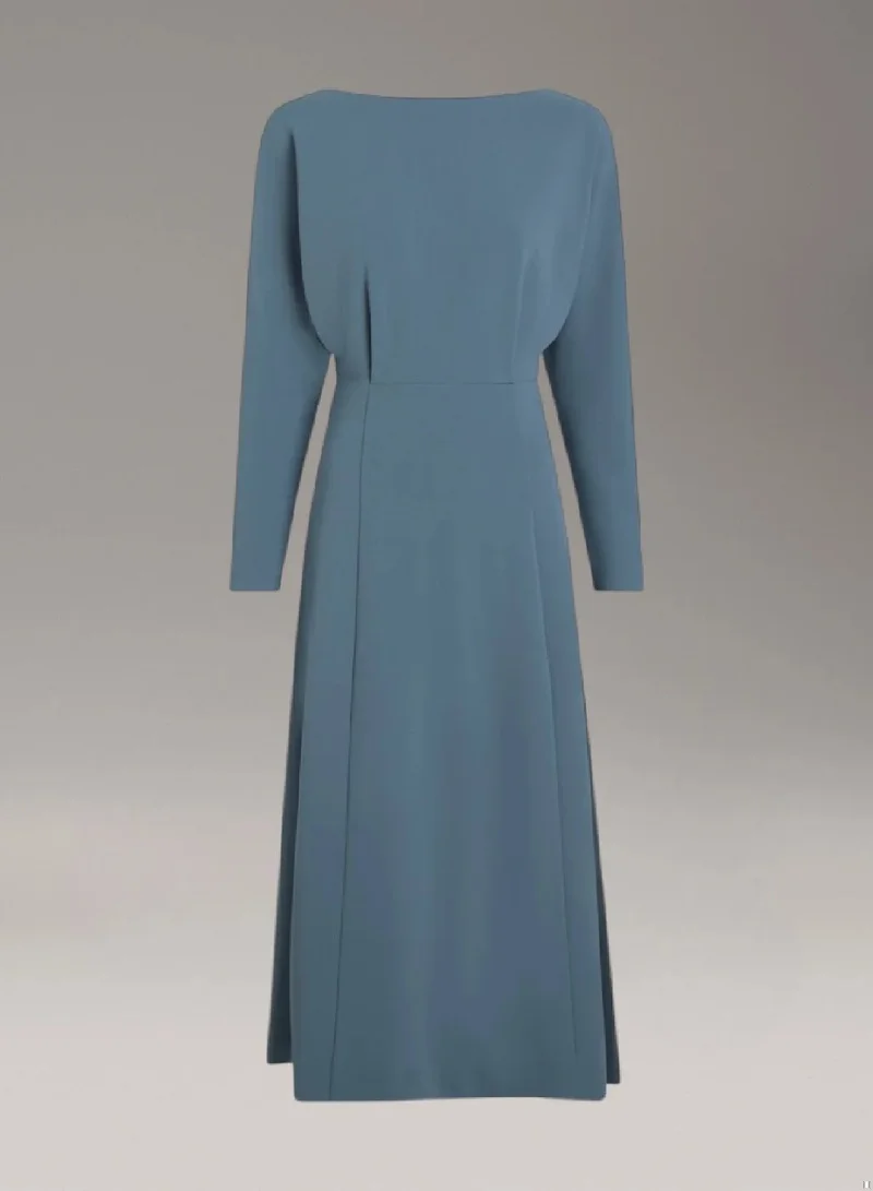 CALVIN KLEIN Scuba Crepe Midi Dress