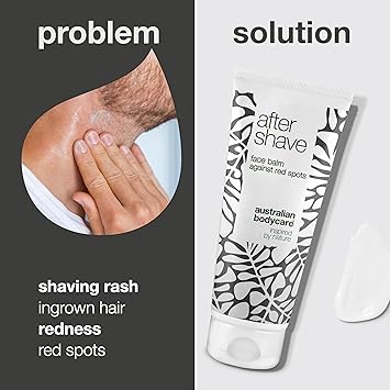 Australian Bodycare After Shave Balm with Tea Tree Oil for Men 100ml Immediate Relief After Shaving Soothes Irritation and Eliminates Razor Burn Red Spots Reduces Ingrown Hairs Moisturizer - Image 2