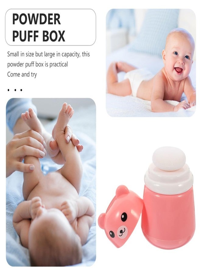 Closecret Baby Talcum Powder Puff with Case – Refillable Powder Container with Soft Puff for Babies, Toddlers & Kids – Gentle & Safe for Delicate Skin (Pink) - Image 3
