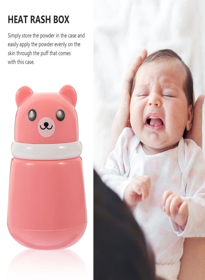 Closecret Baby Talcum Powder Puff with Case – Refillable Powder Container with Soft Puff for Babies, Toddlers & Kids – Gentle & Safe for Delicate Skin (Pink) - Image 2