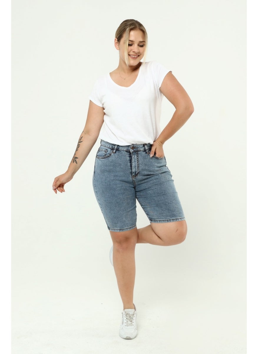 Women's Plus Size High Waist Full Lycra Slimfit Jeans SHORTS-C606 - pzsku/ZBEDEE7ACF673D1FB500FZ/45/_/1726144820/61b1c7c4-d04d-4dd0-95c1-62beadd37be5