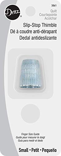 Dritz 3061 Slip-Stop Thimble, Small,Silver - Image 1