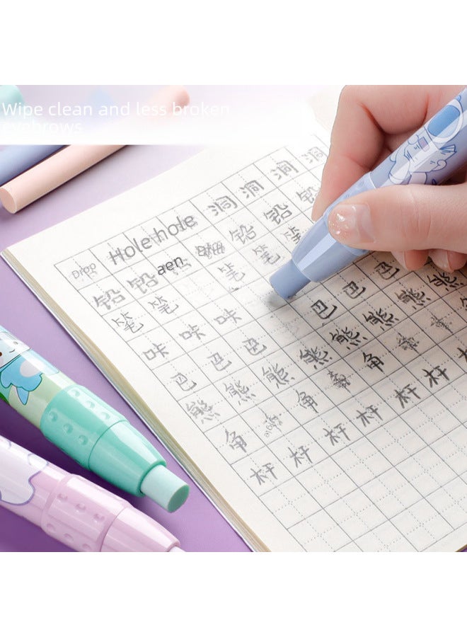 Kaba Bear Press Eraser Primary School Kindergarten Children Special Cute Girl Heart Cartoon Clean Retractable - Image 4