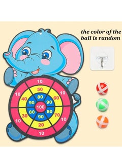 Children's Elephant Sticky Ball Board Cartoon Pattern Ball Toys Parent-Child Interaction Throwing Target Ball, Indoor Outdoor Safe Classic Board Game For Kids