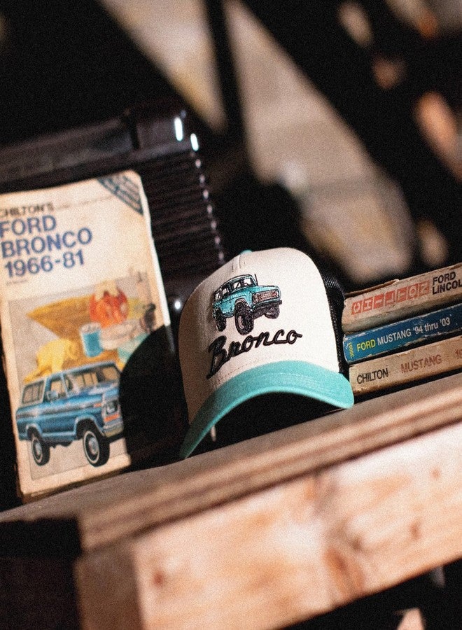 AMERICAN NEEDLE Ford Bronco Valin Adjustable Snapback Baseball Hat (42960B-BRONCO-BITB) - Image 4