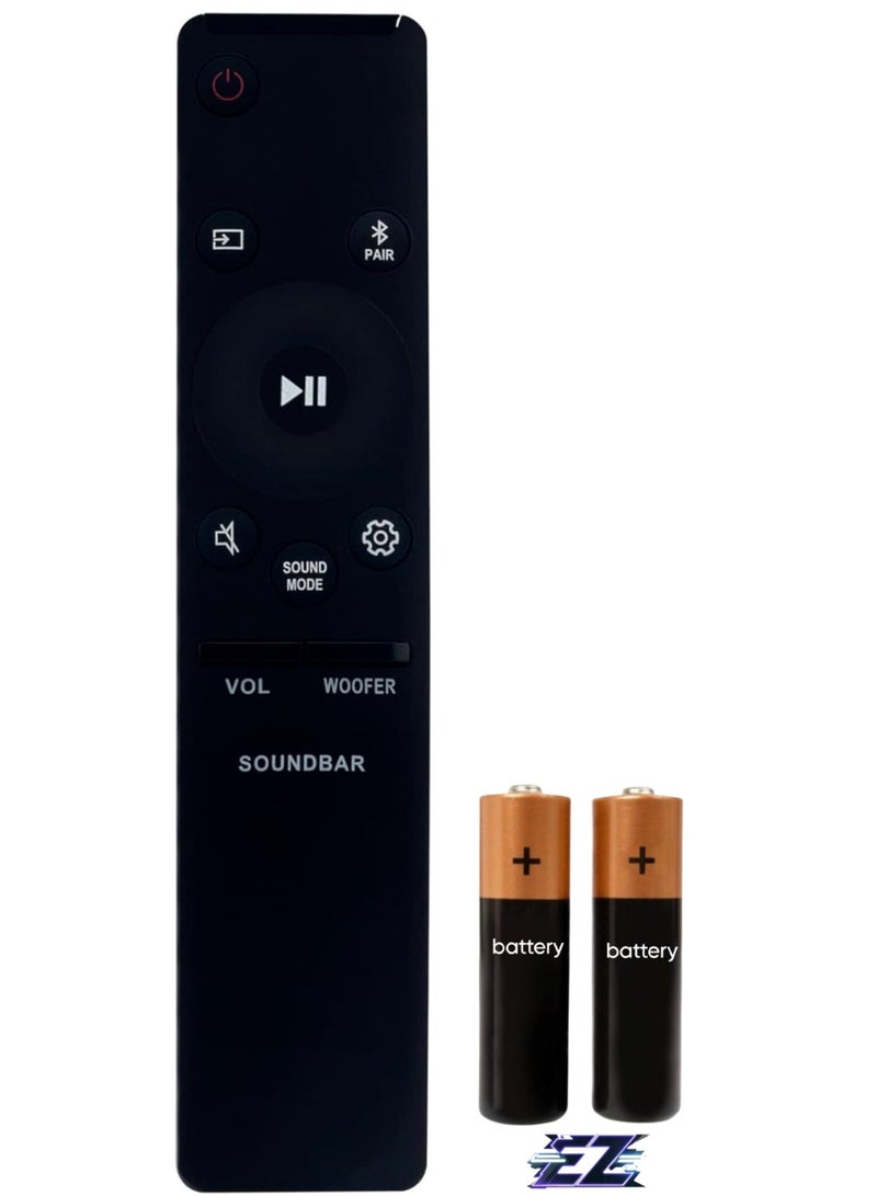 ELTRAZONE Replacement Remote Control AH81-09784A Compatible with Samsung Soundbar HW-T60C HW-T650 HW-Q6CT HW-R47M HW-T60M HW-R450 HW-Q60T HW-Q67CT HW-T650/ZC HW-R47M/ZA HW-Q6CT/ZC HW-Q6CT/ZC HW-Q6C HW-Q6CT/ZC with battery - Image 1