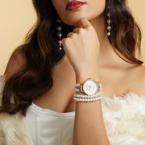 Joker & Witch Bellena 32mm White Dial 18mm White Metal Alloy Watch for Women - Image 3