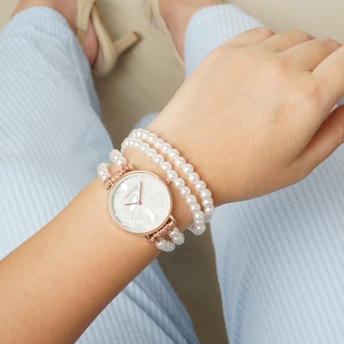 Joker & Witch Bellena 32mm White Dial 18mm White Metal Alloy Watch for Women - Image 5