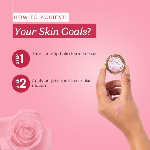 Atulya Rose Natural Lip Balm With Bees Wax and Honey, Rose, 5 g - Image 3