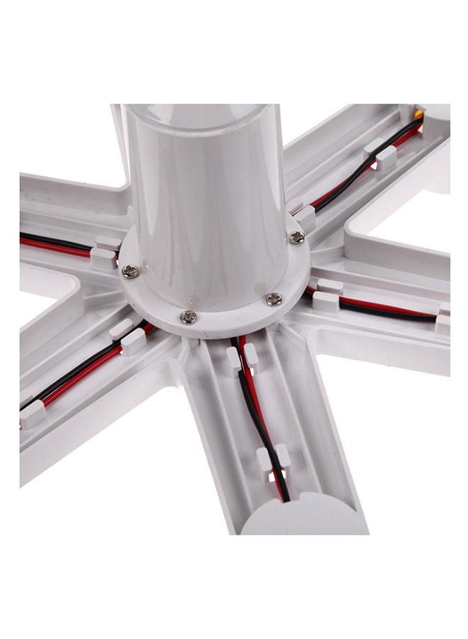 NIBEMINENT Lamp Lights Base Socket Splitter Holder White/Brown 2 x 16centimeter  - Image 3