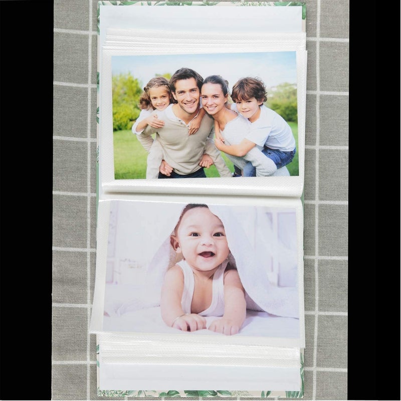 brandless Photo Album 4x6 inch, 100 Pockets Picture, Green Leaves Natural Style Tree, Green Home Collection Photo Album, Dustproof Albums For Family Wedding Baby Holiday Anniversary - Image 5