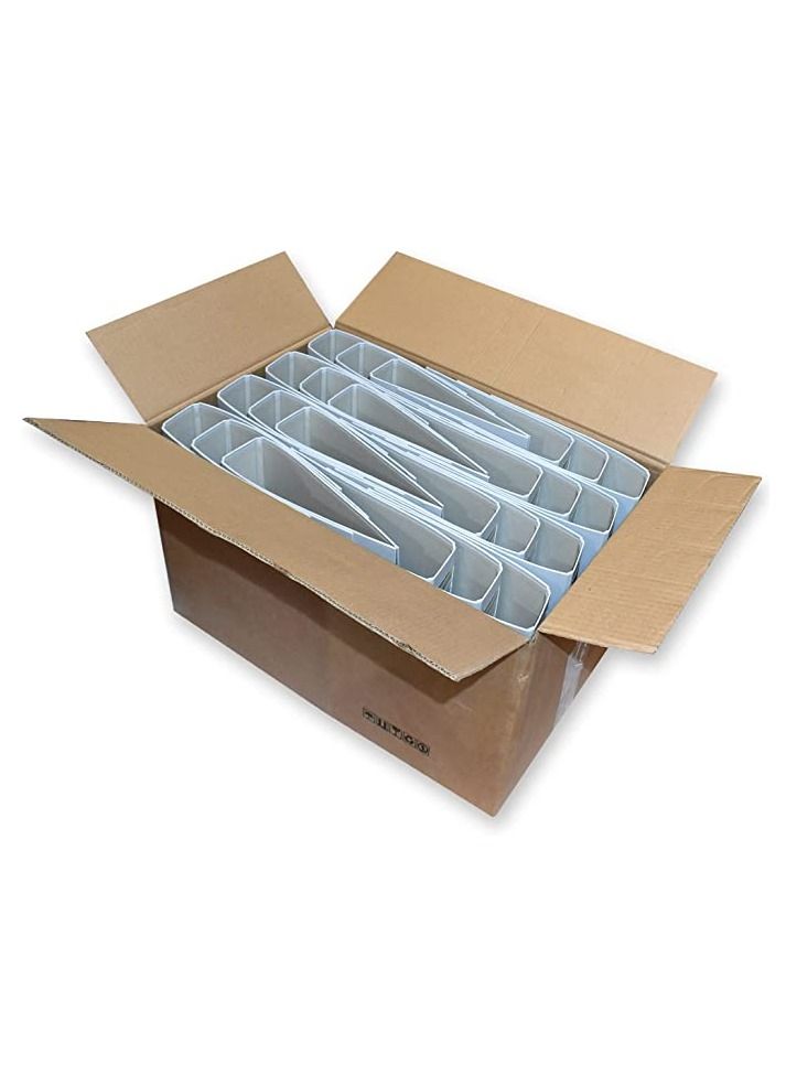 FIS Pack of 24 Pieces Fixed Mechanism Box File Grey/White/Yellow - Image 1