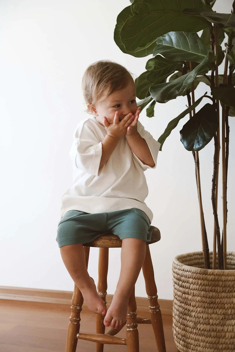 Ohlala Koala Oversize Off-White Basic T-shirt
